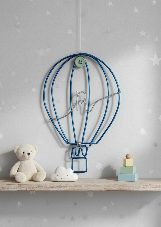 Personalised Hot Air Balloon Wire Wall Art