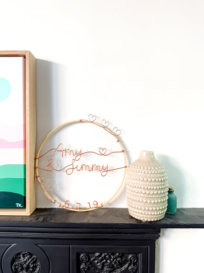 Personalised Name Hoop Sign