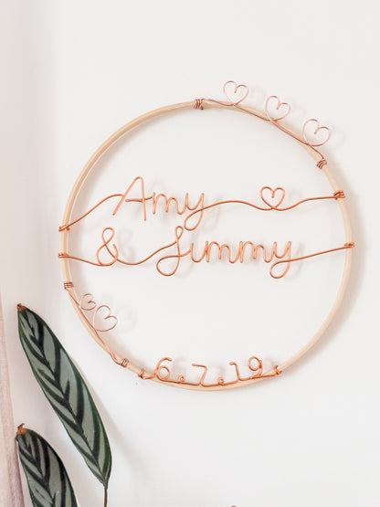 Personalised Name Hoop Sign