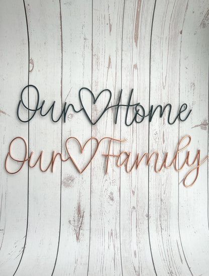 Our Family Sign