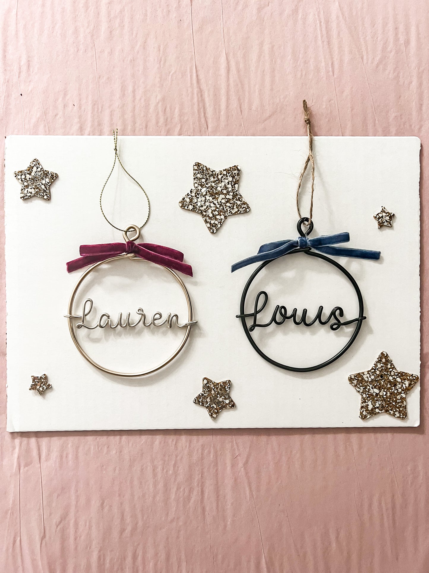 Personalised Wire Bauble