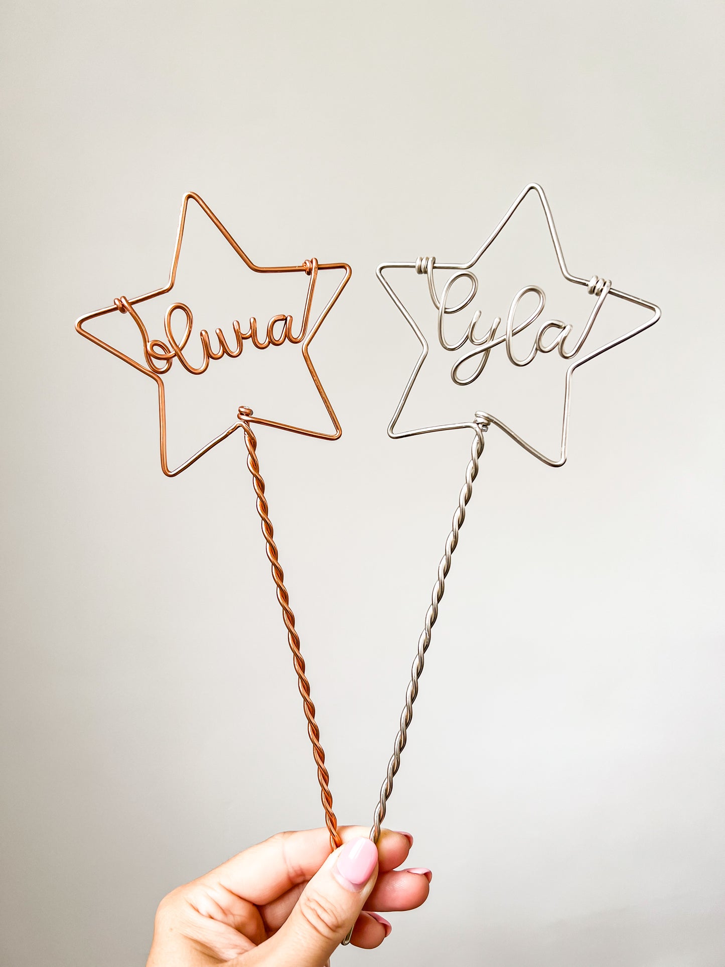 Wire Personalised Star Wand