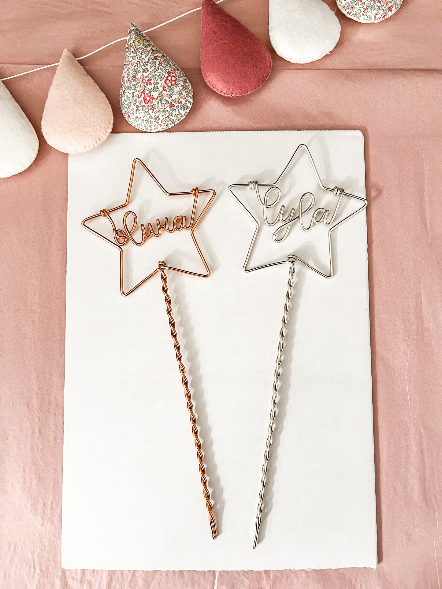 Wire Personalised Star Wand