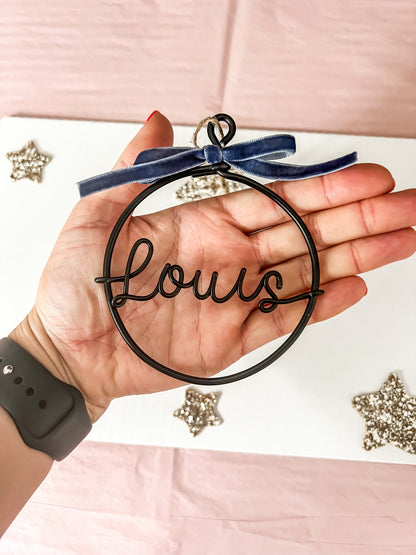 Personalised Wire Bauble
