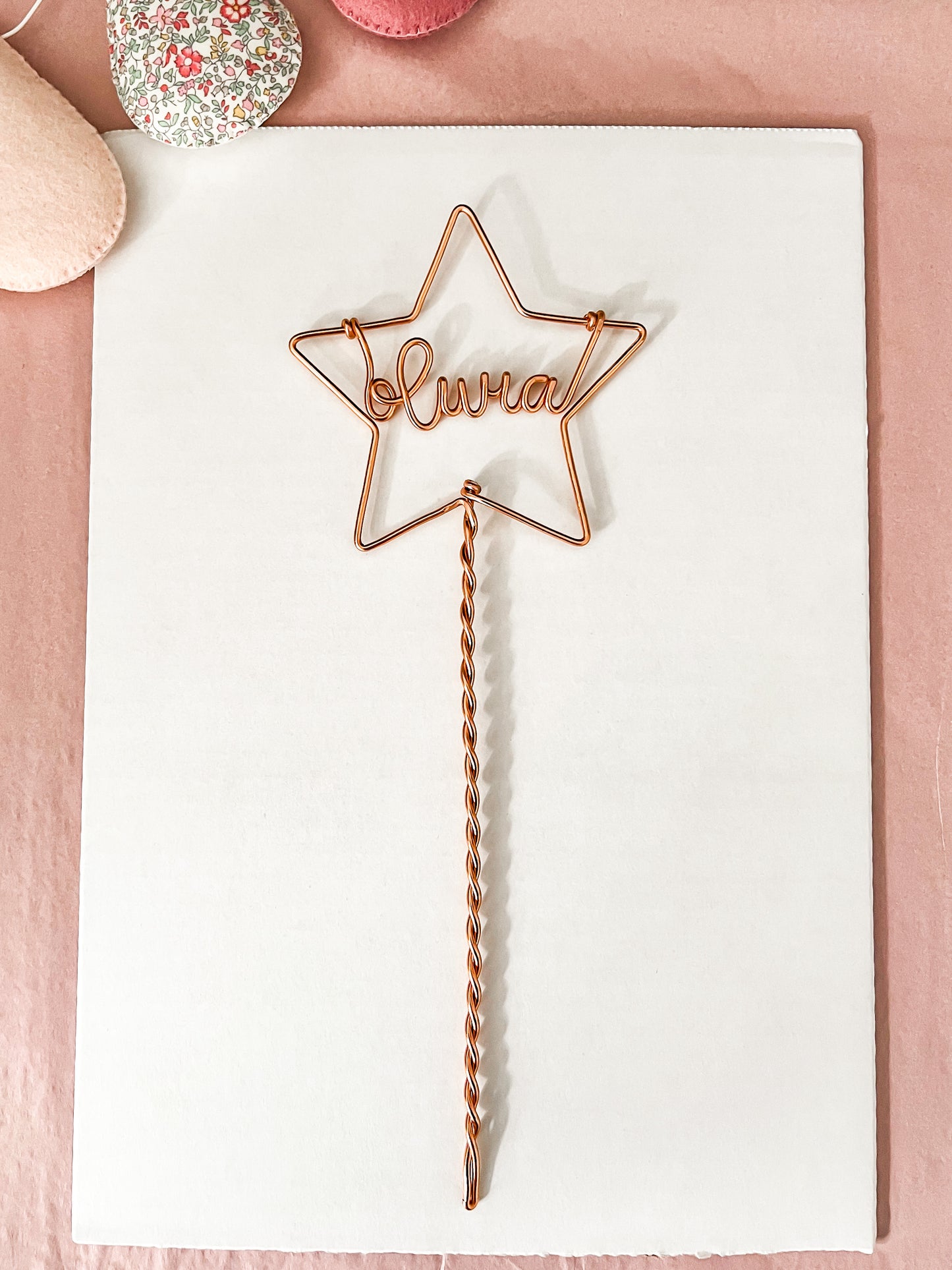 Wire Personalised Star Wand
