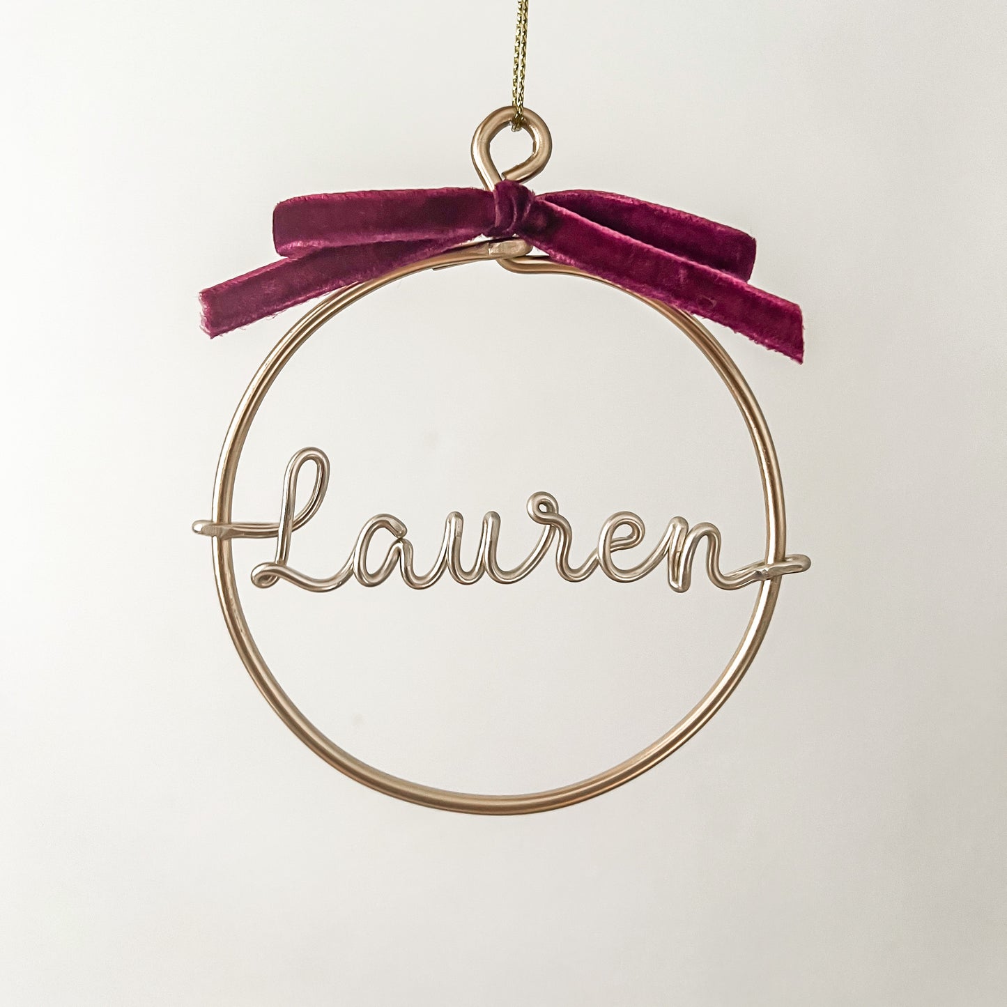 Personalised Wire Bauble