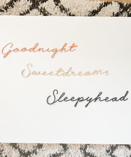 Wire Sweetdreams Sign