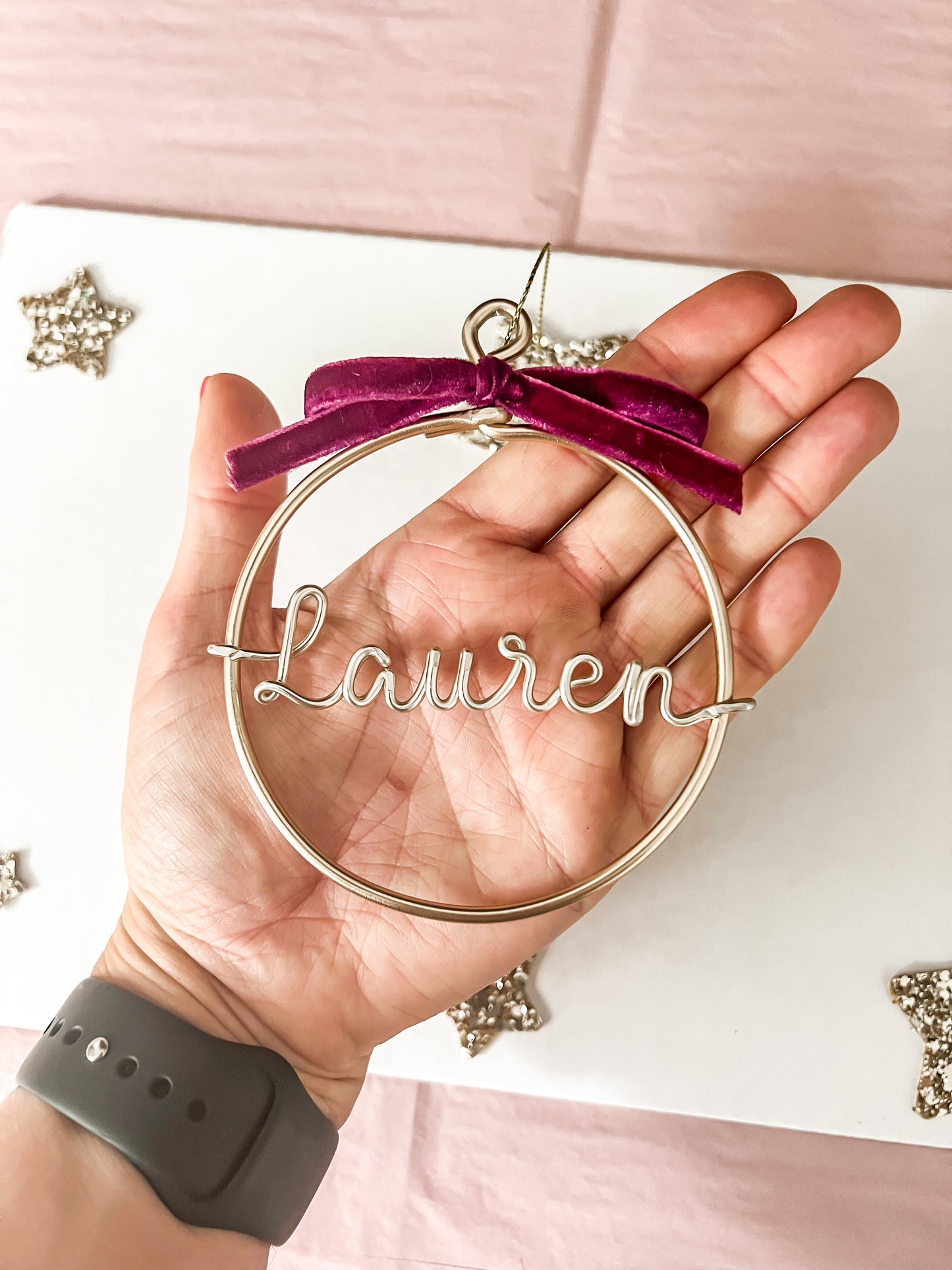 Personalised Wire Bauble