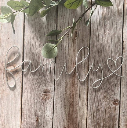 Wire Family Sign