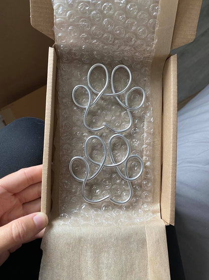 Wire Paw Print