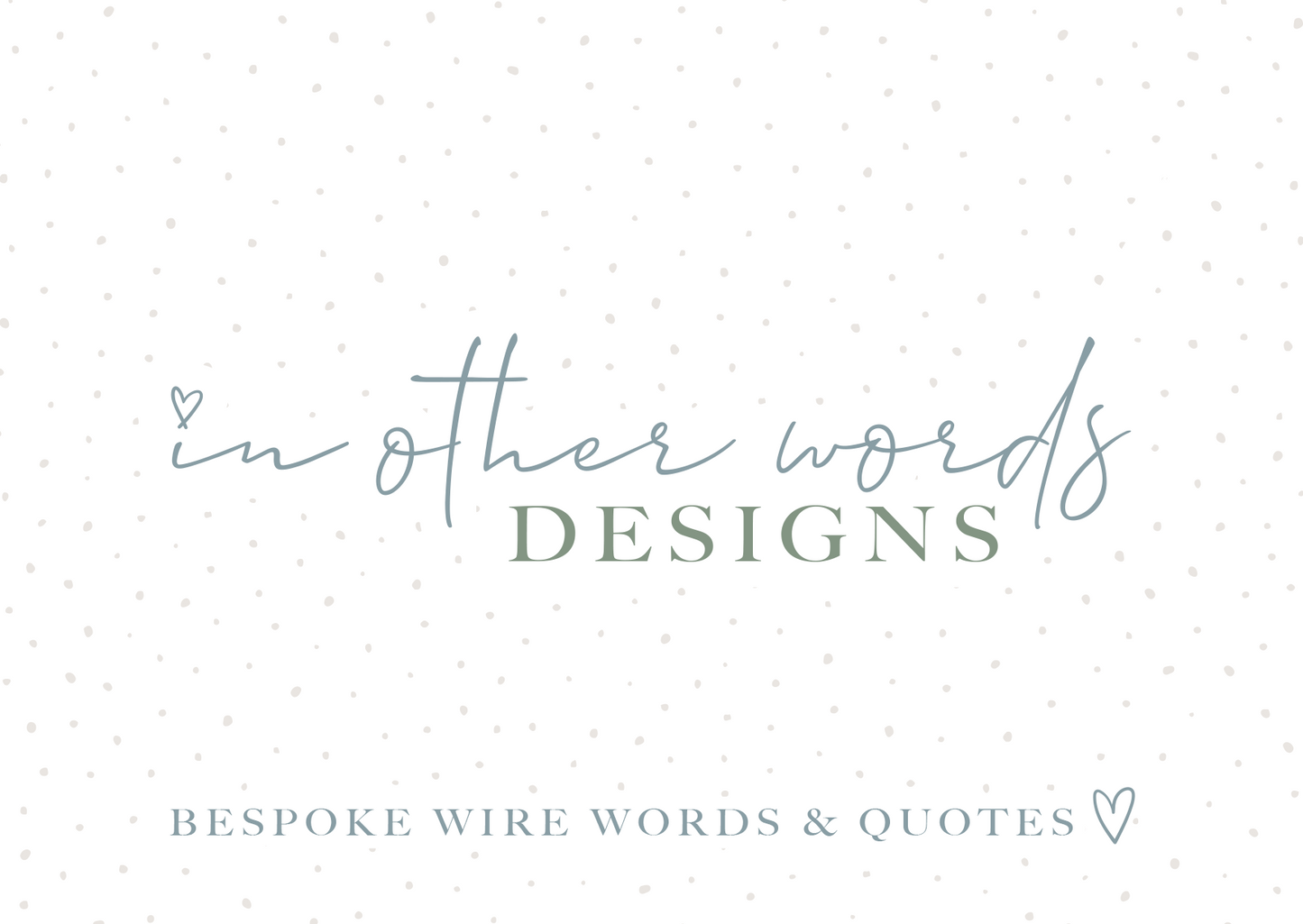 In Other Words Designs Gift Card