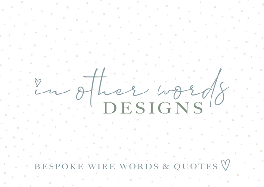 In Other Words Designs Gift Card