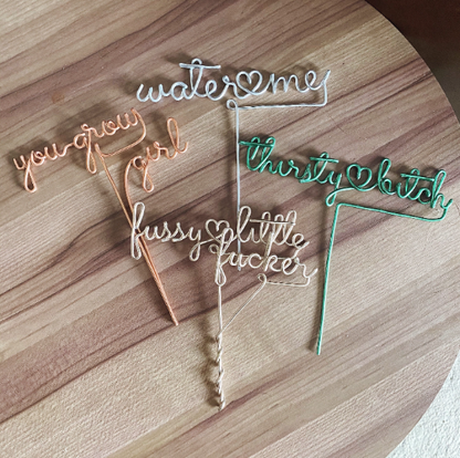 Wire Plant Marker Sign