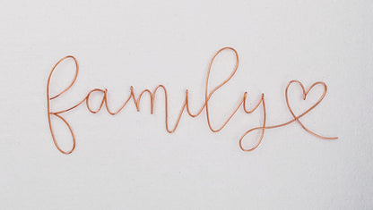Wire Family Sign
