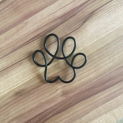 Wire Paw Print