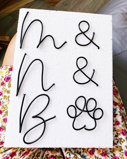 Wire Paw Print