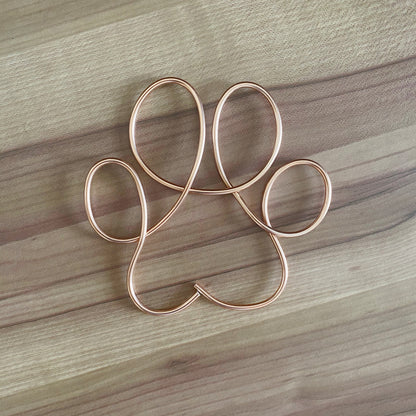 Wire Paw Print