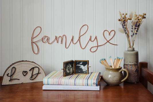 Wire Family Sign