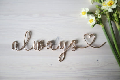 Wire Always Sign