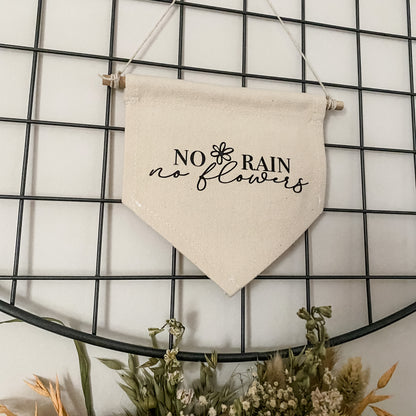No Rain No Flowers Small Banner