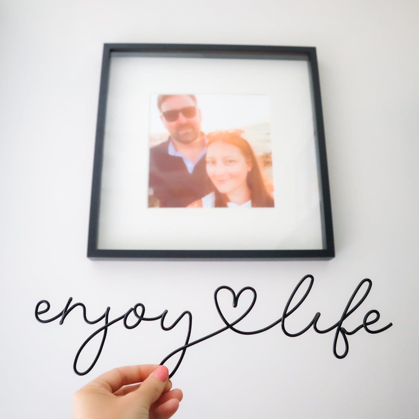 Wire Enjoy Life Sign