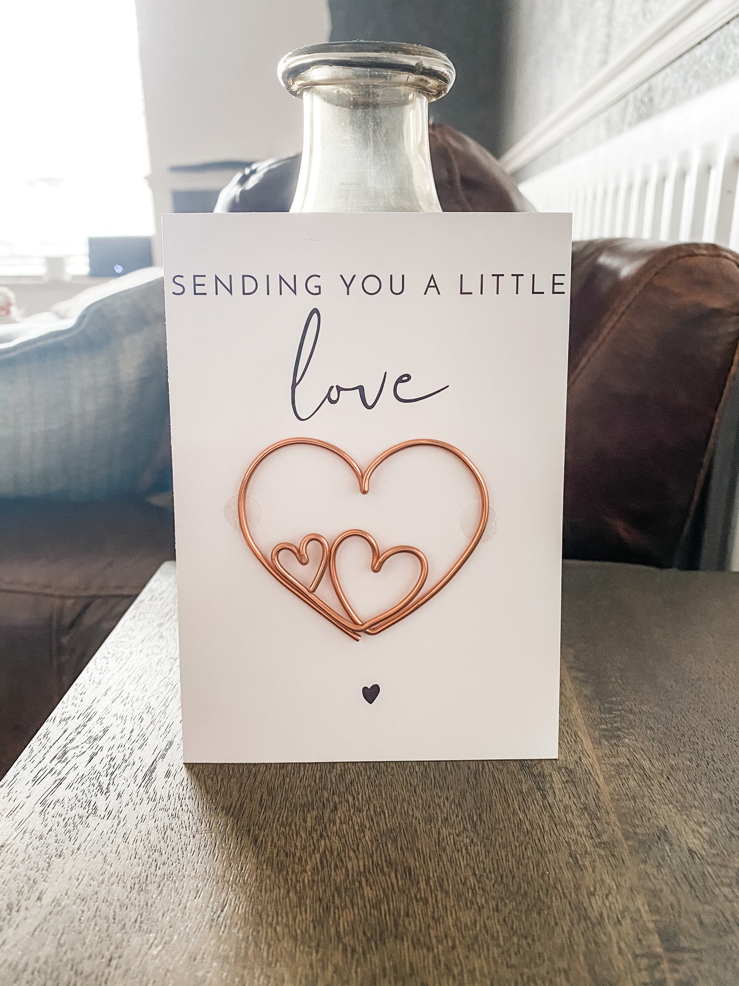 Sending Love Heart Card