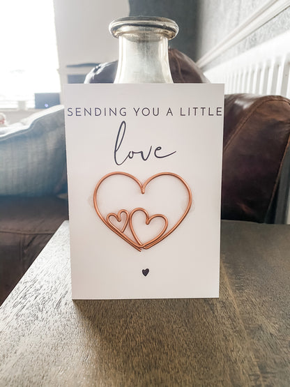 Sending Love Heart Card