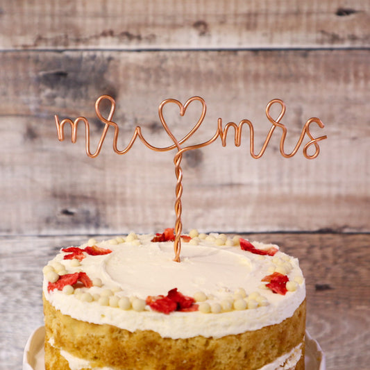 Mr and Mrs Cake Topper