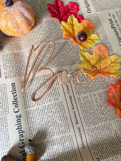 Halloween Pumpkin Word Decorations
