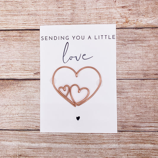 Sending Love Heart Card