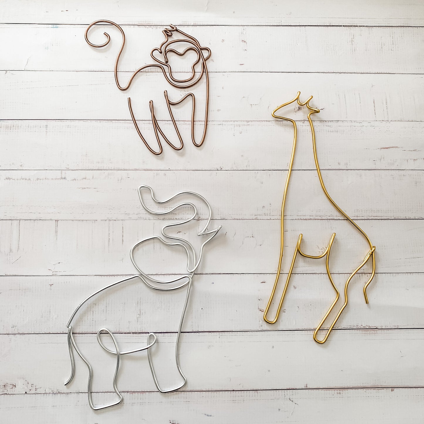 Wire Jungle Animal Trio