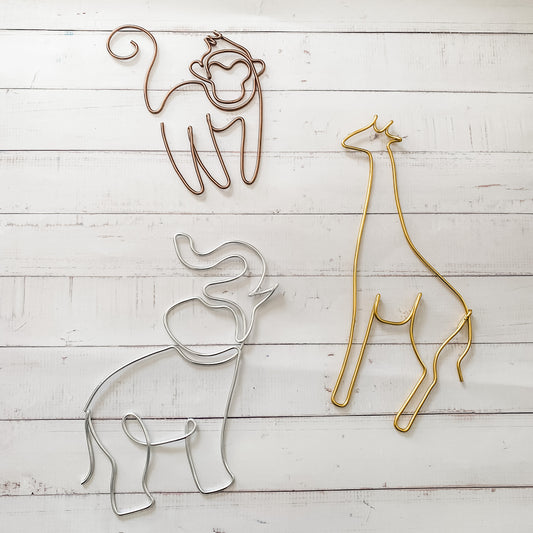 Wire Jungle Animal Trio