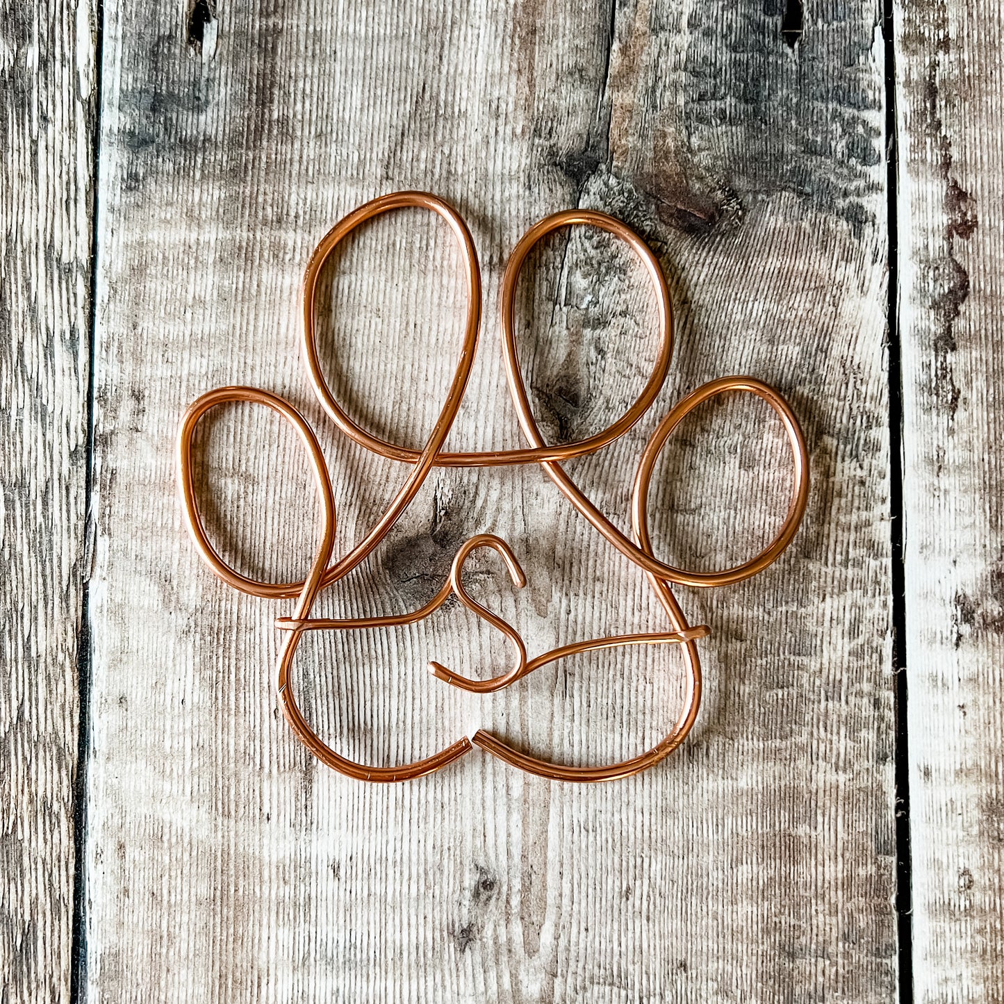 Personalised Wire Paw Print