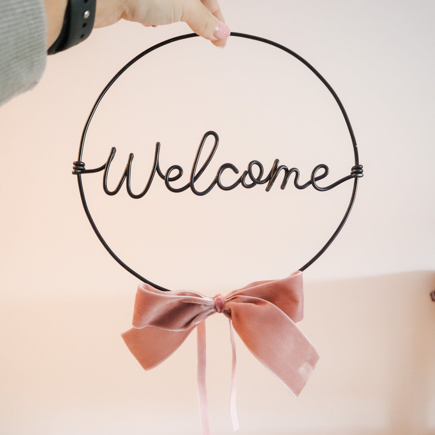Wire Welcome Hoop
