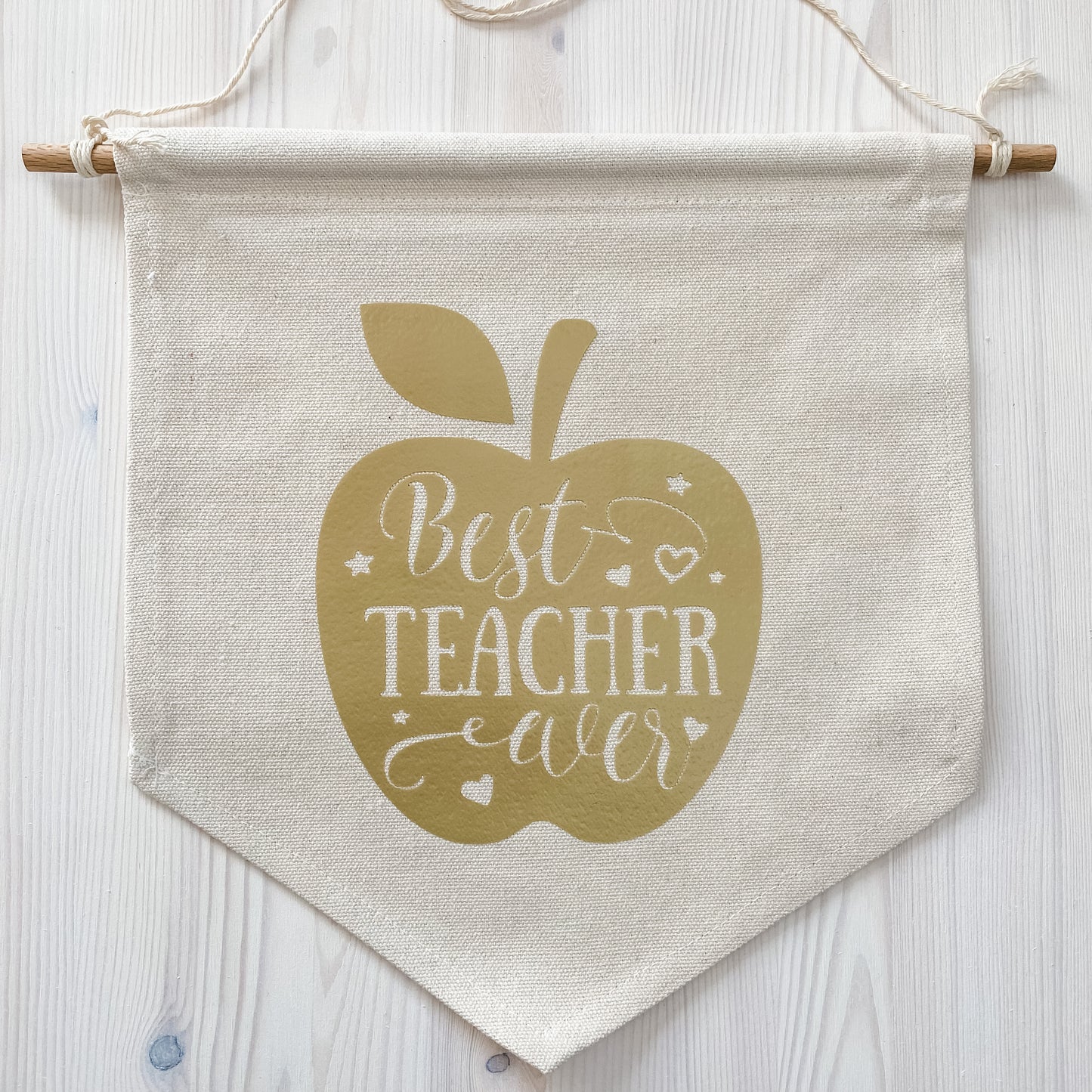Best Teacher Ever Wall Banner