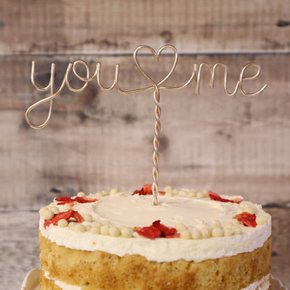 You and me Cake Topper