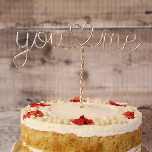 You and me Cake Topper