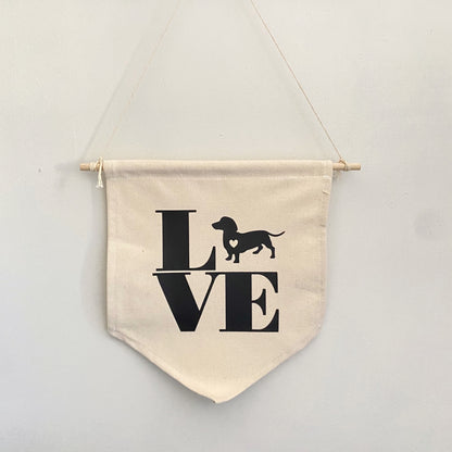 Love Dachshund Wall Hanging
