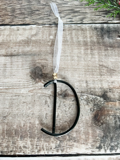 Wire Initial Christmas Decoration
