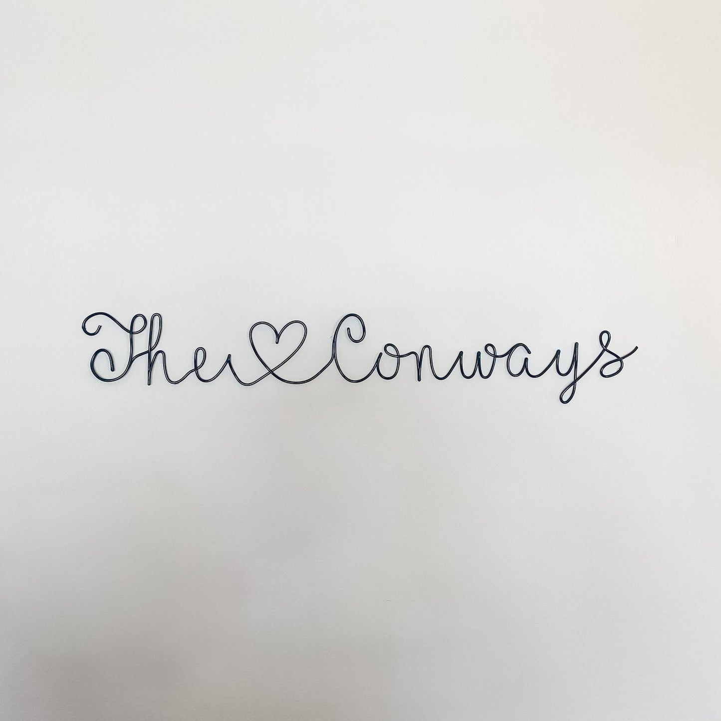 Wire Family Name Sign