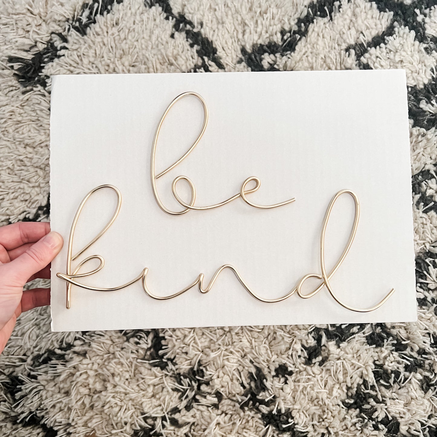 Be Kind Wire Sign