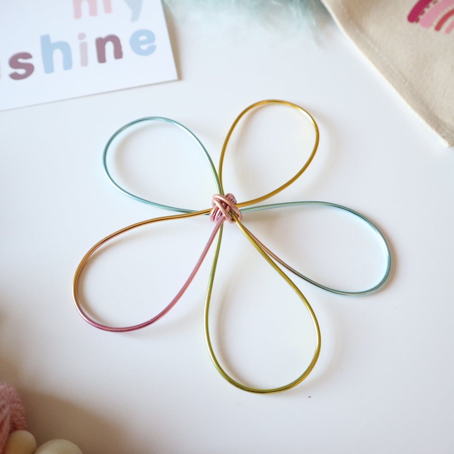 Wire Rainbow Flower