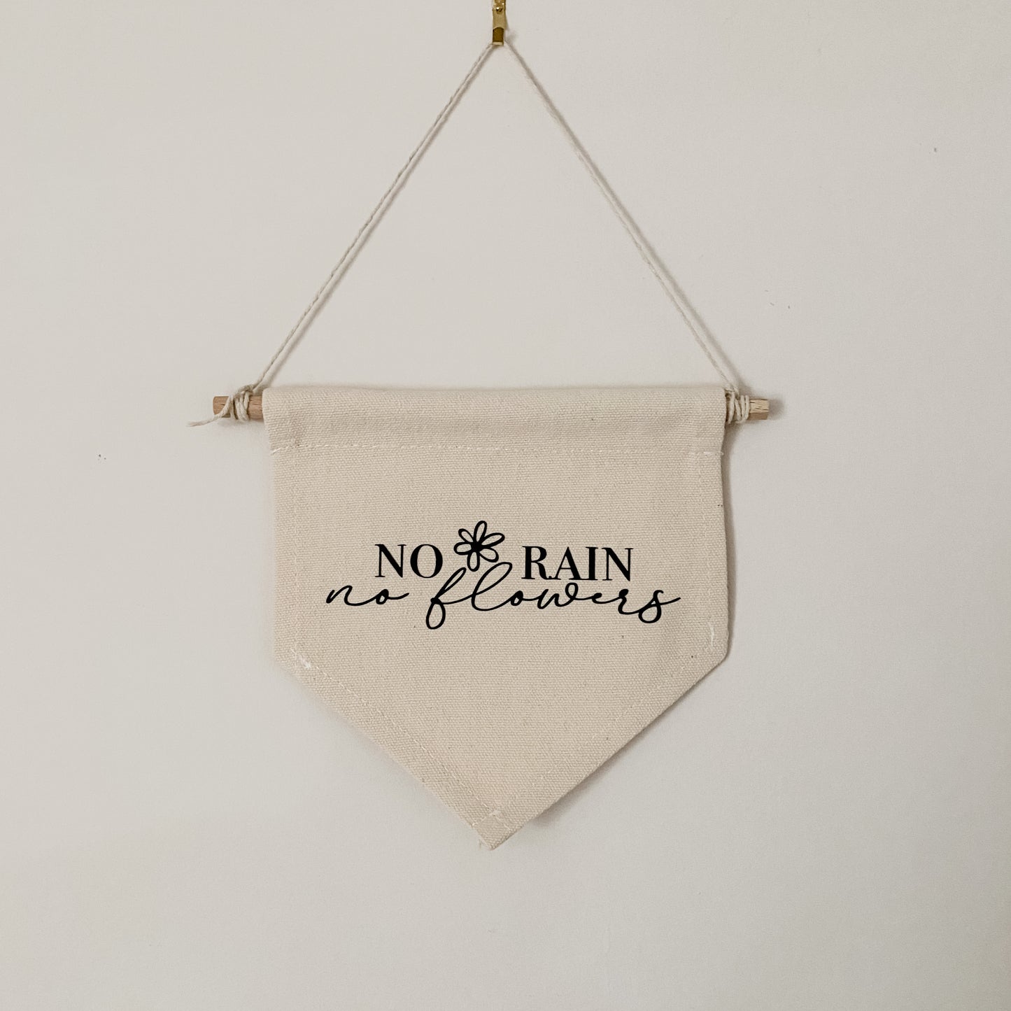 No Rain No Flowers Small Banner