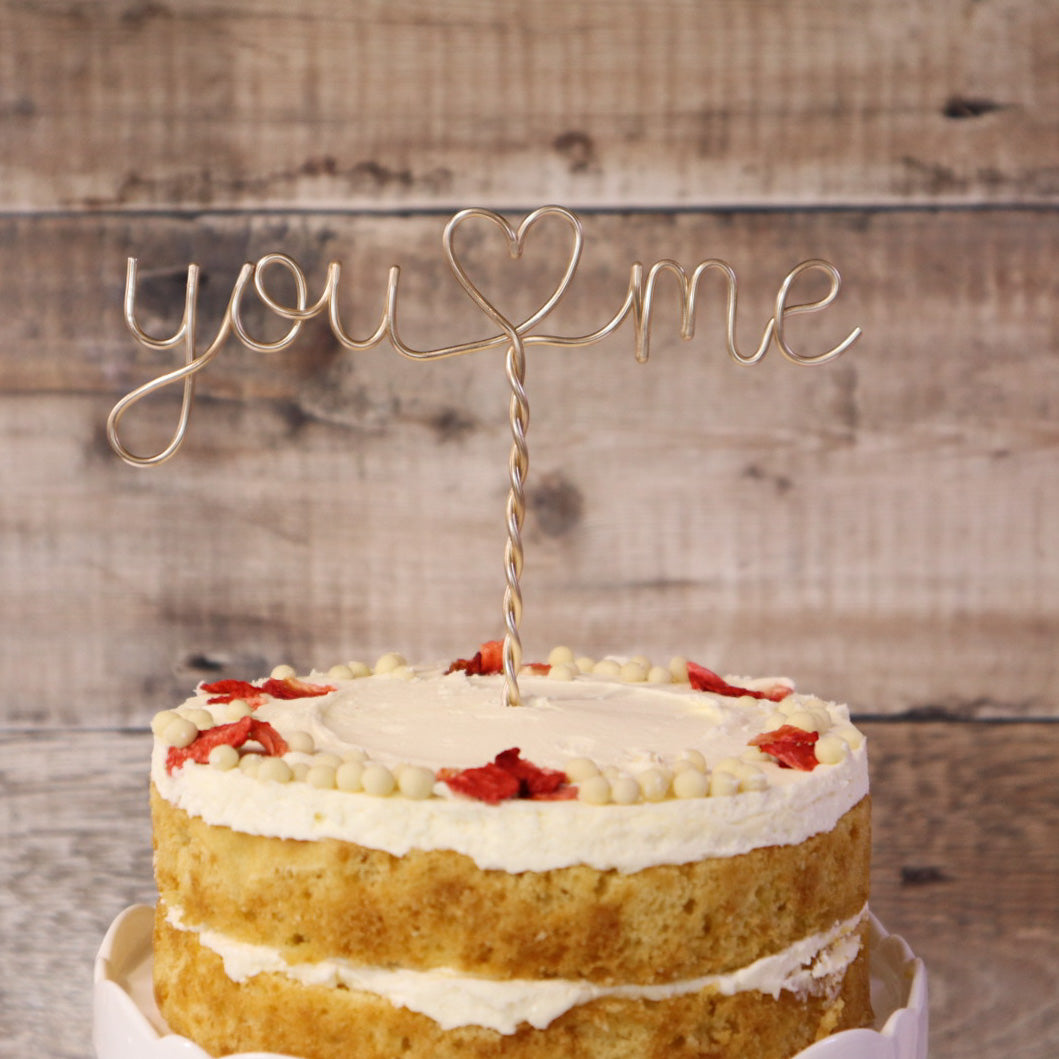 You and me Cake Topper