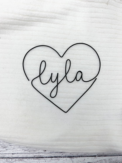 Personalised Name Heart