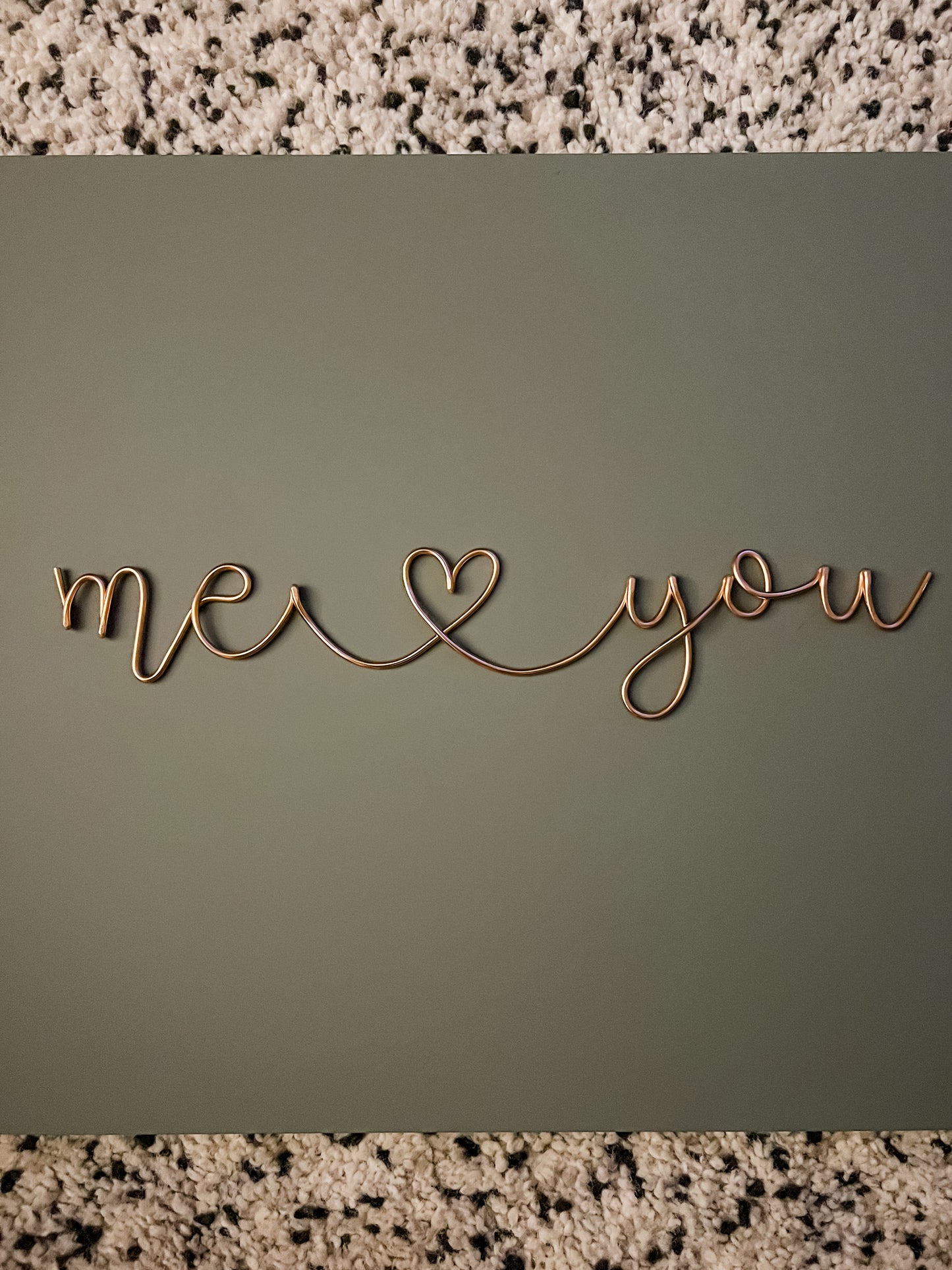 Wire ‘me💛you’ Sign