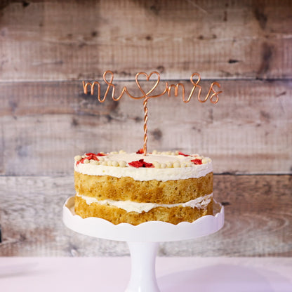Mr and Mrs Cake Topper