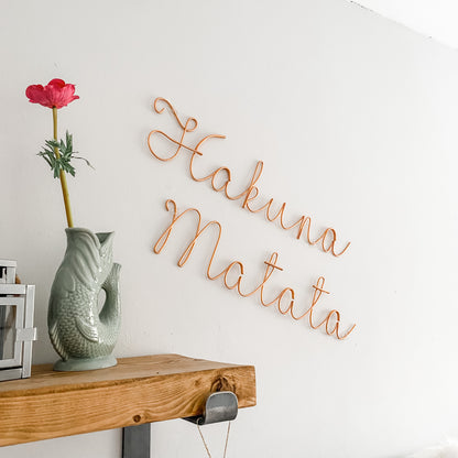 'Hakuna Matata' Wire Sign