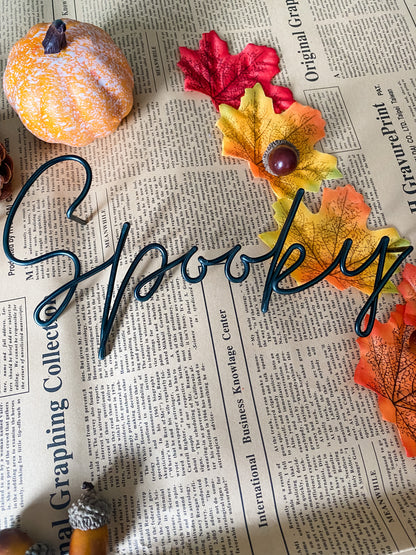 Halloween Pumpkin Word Decorations