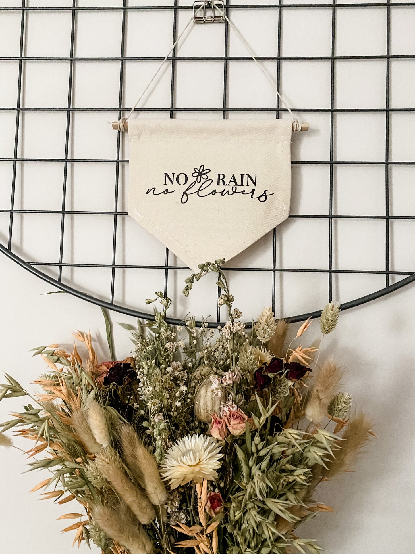 No Rain No Flowers Small Banner